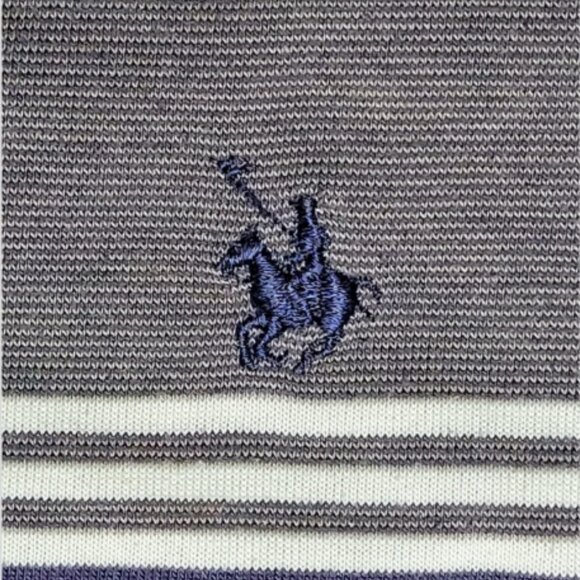 Knights of The Round Table Mens Multicolored Stripes Short Sleeve Polo Size 2XLT - Picture 7 of 12